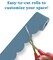 Carson Dellosa 65Ft of Stone Blue Bulletin Board Borders, 1 Roll of Scalloped Trim for Rolling Whiteboard, Cork and Posterboard, Party, Office Decorations, and Classroom Decor